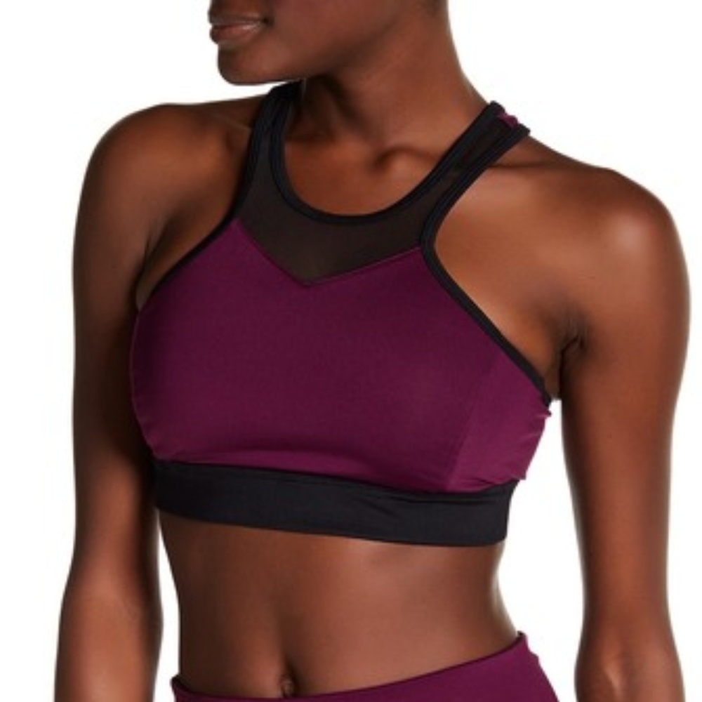 Z by Zella Baja Racerback Sports Bra Purple S NWT